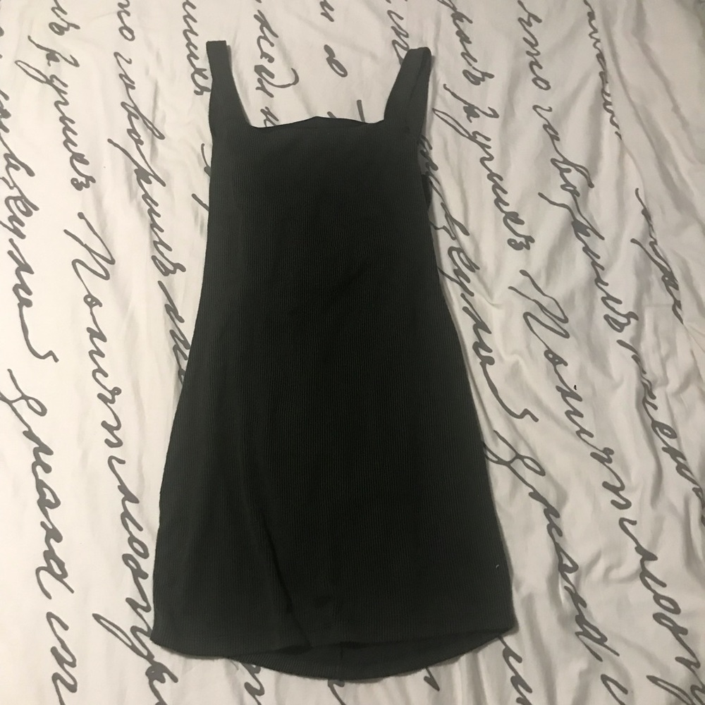 Olive Green Body-con Mini Dress